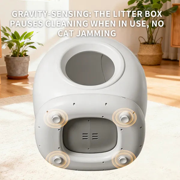 Best Automatic Cat Litter Box, 78L Fully Enclosed Tu-ya APP Smart Self-Cleaning Litter Box For Multi-Cat Homes
